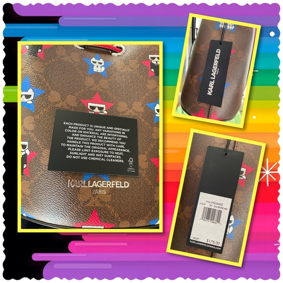 Karl Lagerfeld Paris “Maybelle” Collection Bucket Bag - Picture 6 of 11